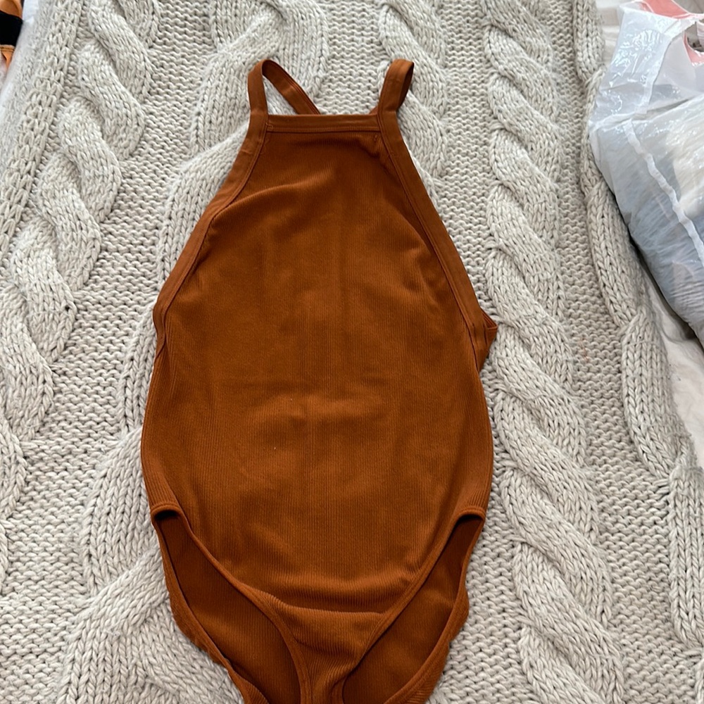 Burnt orange bodysuit